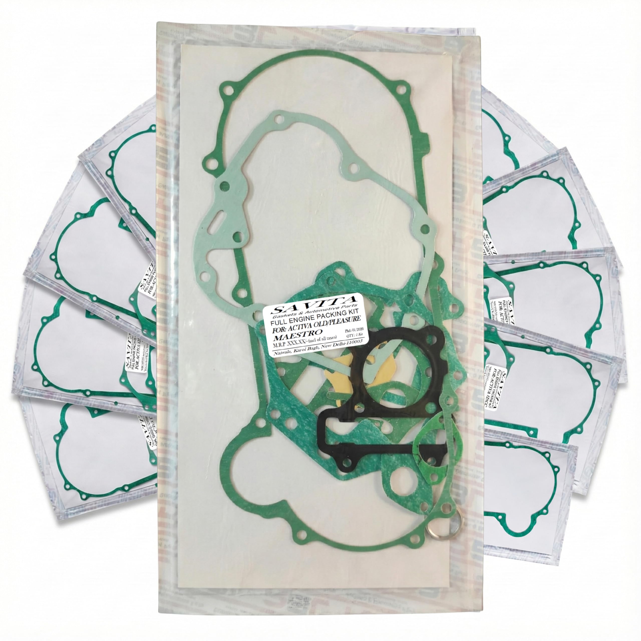 Savita Full Engine Packing Kit Durable Gasket for Activa Old, Pleasure, Maestro Pack of 10 1